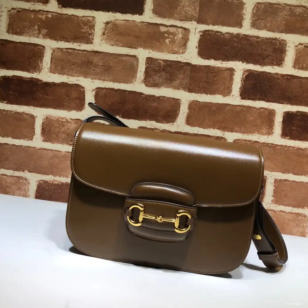 First bag ru shoulder GUCCI bag Horsebit 1955 0701